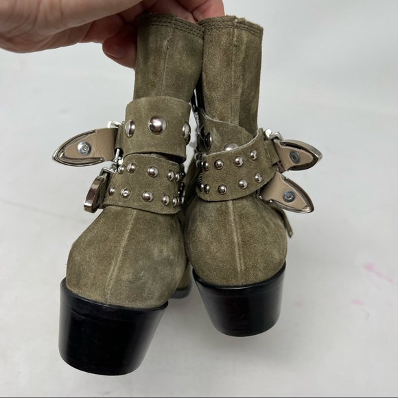 New Toral Revolve olive green suede boots size 37 - Picture 7 of 8